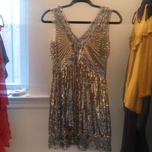 Sequined Flapper Dress